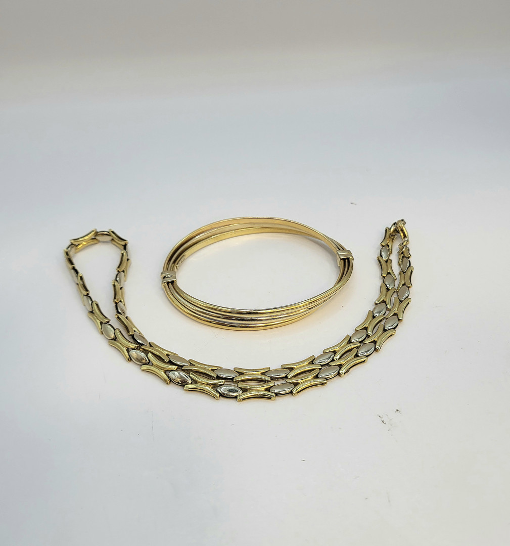 Collana e bracciale oro