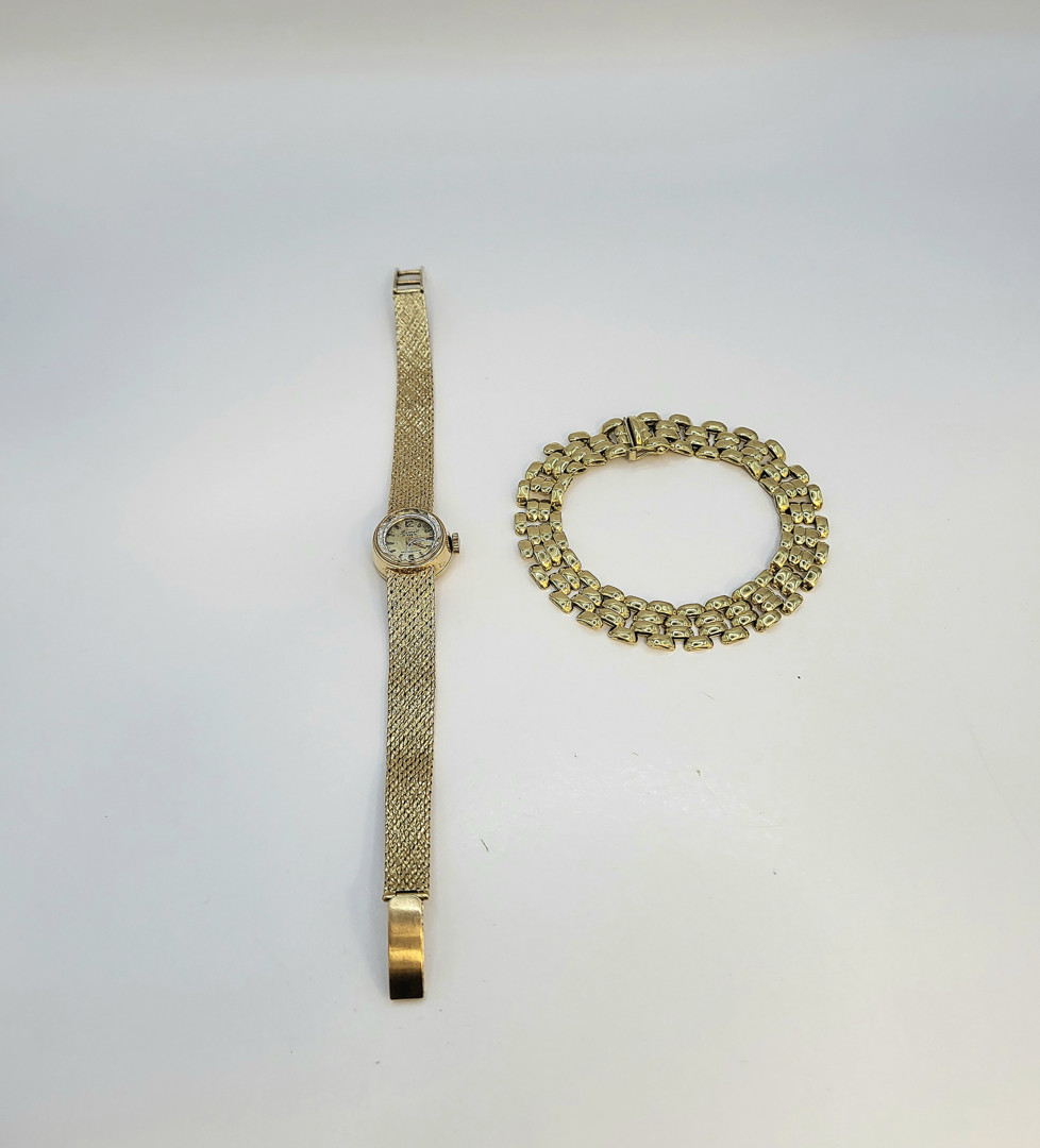 Braccialetto e orologio oro