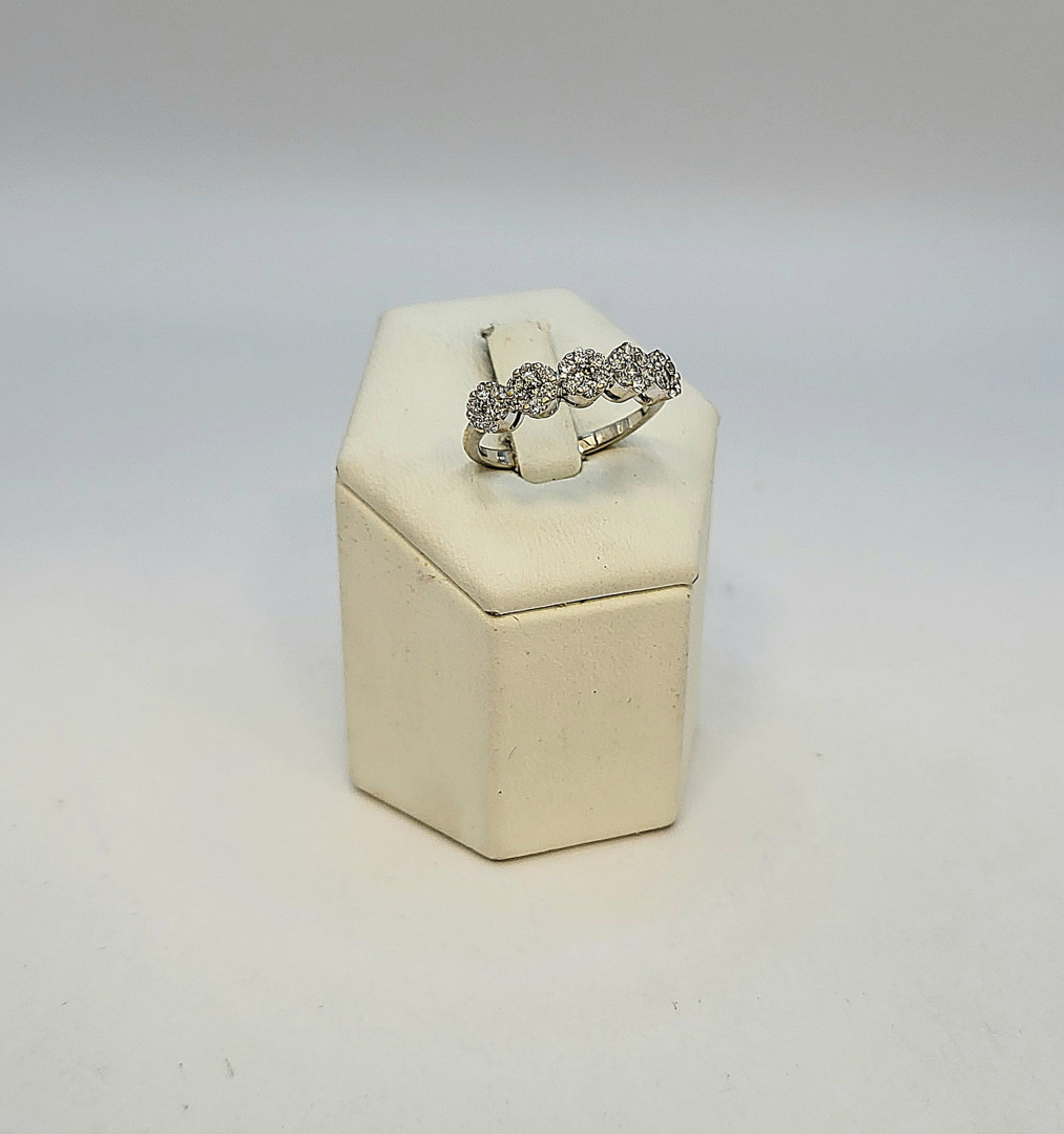 Anello oro diamantini