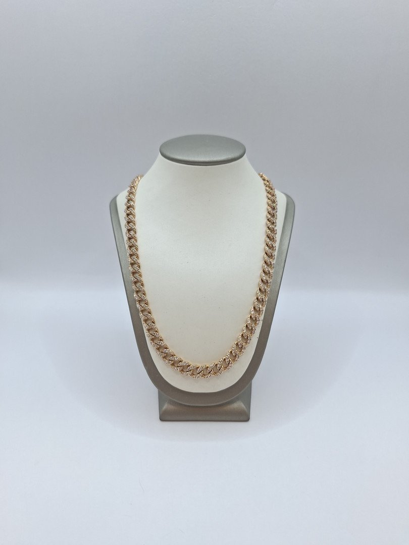 Collana oro diamantini