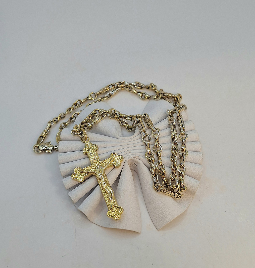 Collana croce oro
