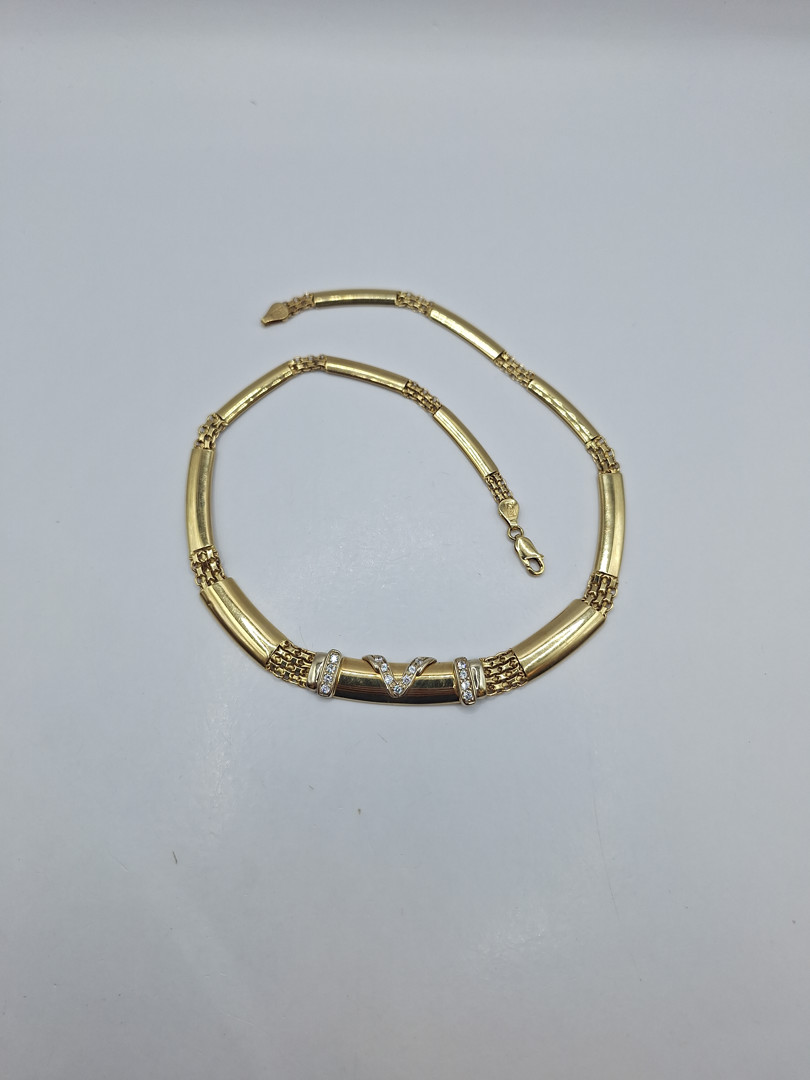 Collana oro pietre 