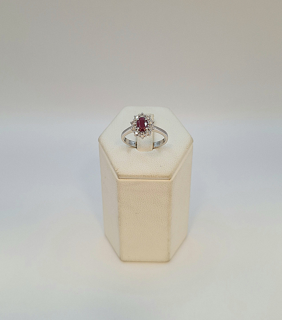 Anello oro diamantini