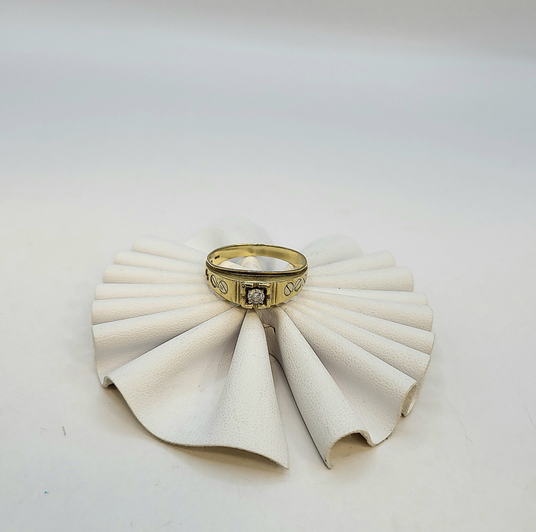 Anello oro diamante