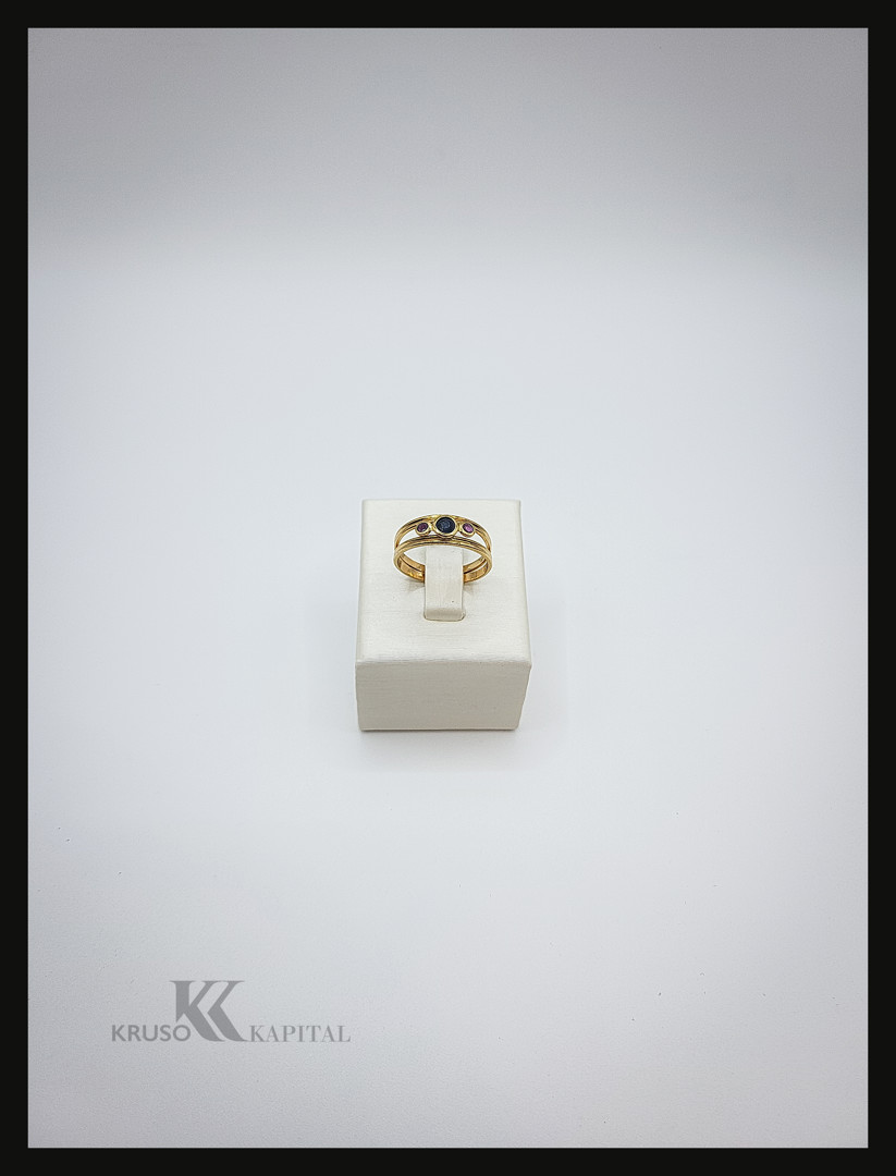 Anello oro con pietre