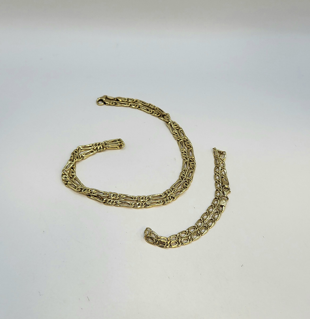 Collana e bracciale oro