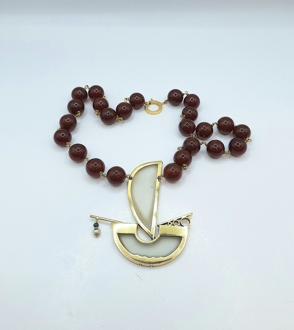 Collana oro pietre 