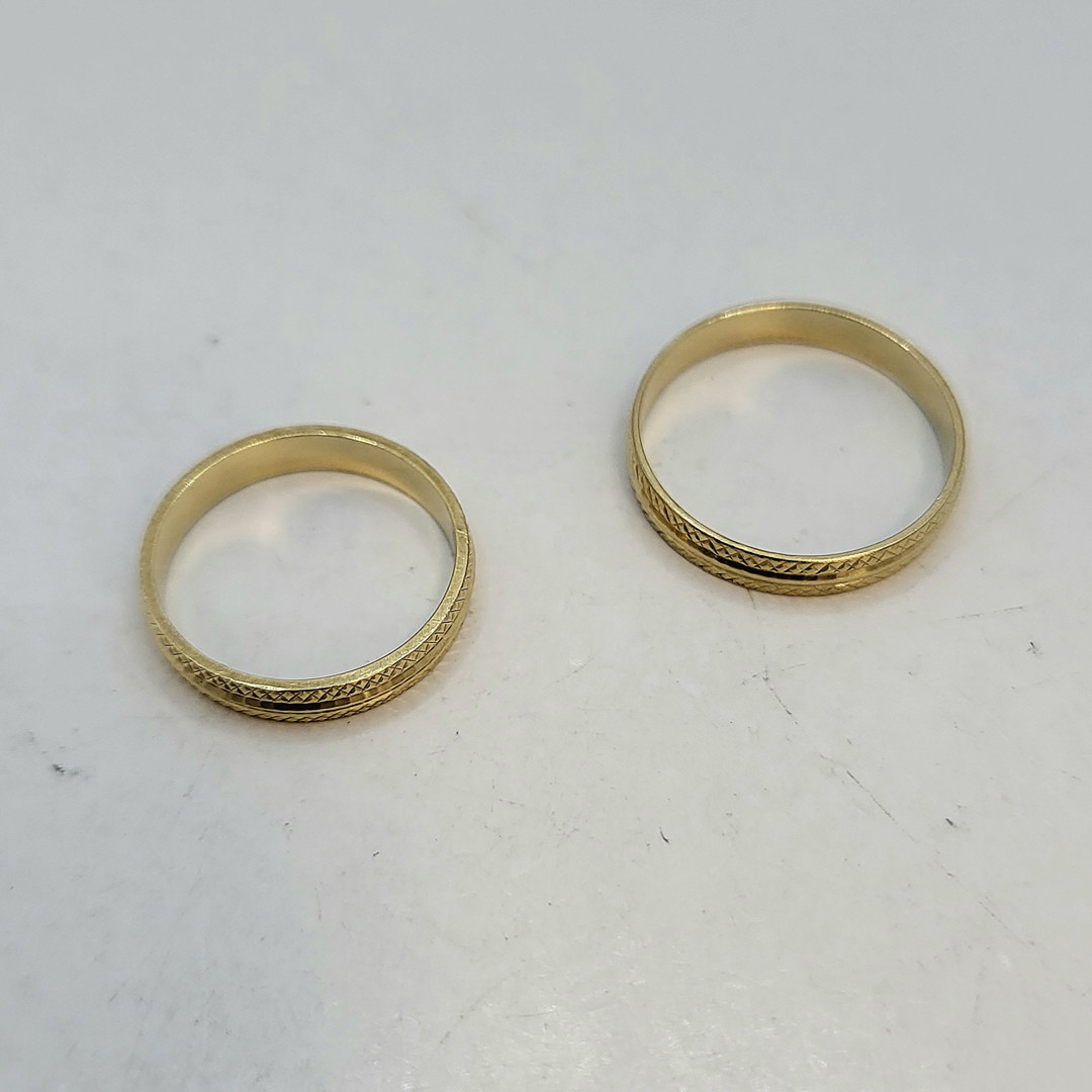 Due anelli oro 