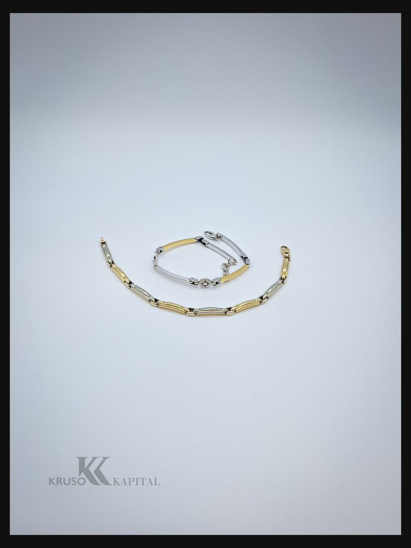 Due bracciali oro smalti