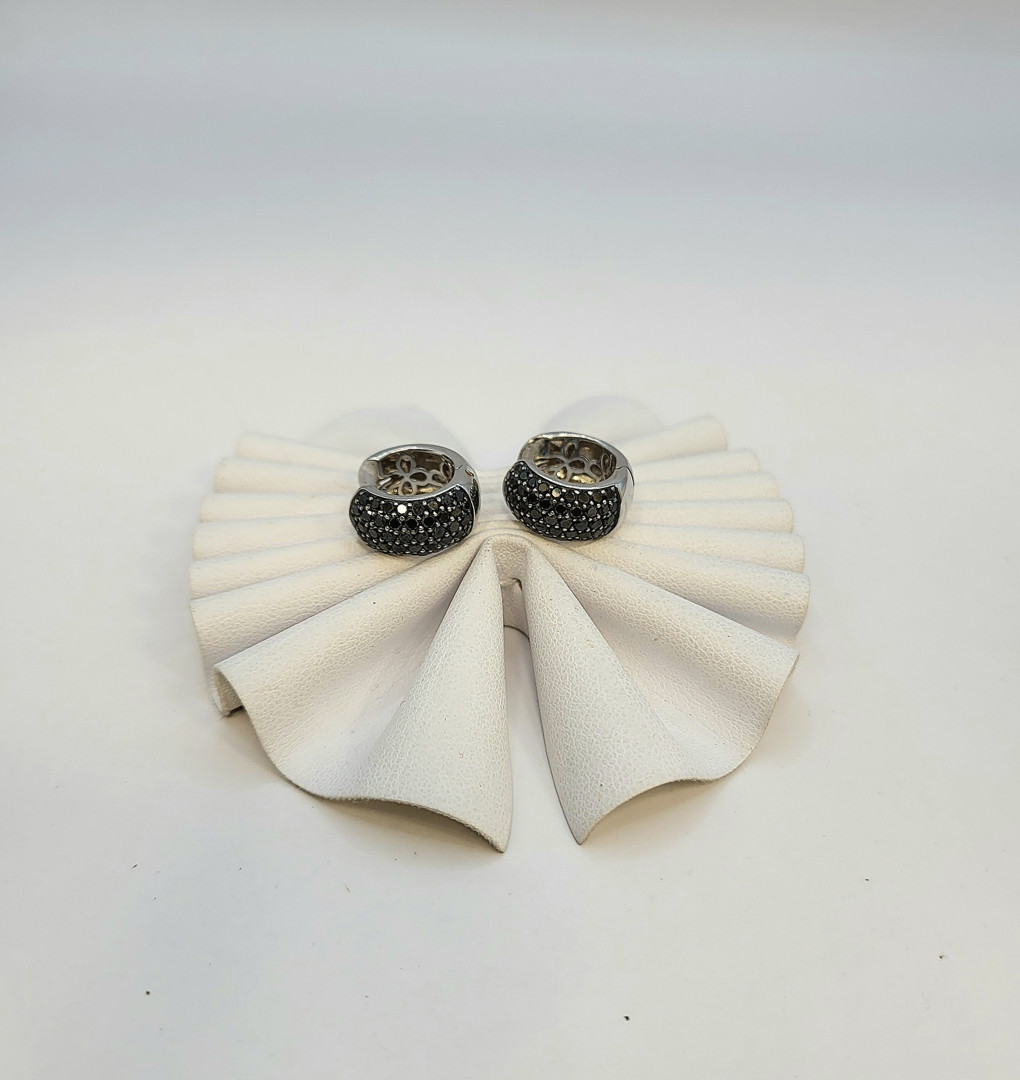 Paio orecchini oro pietre