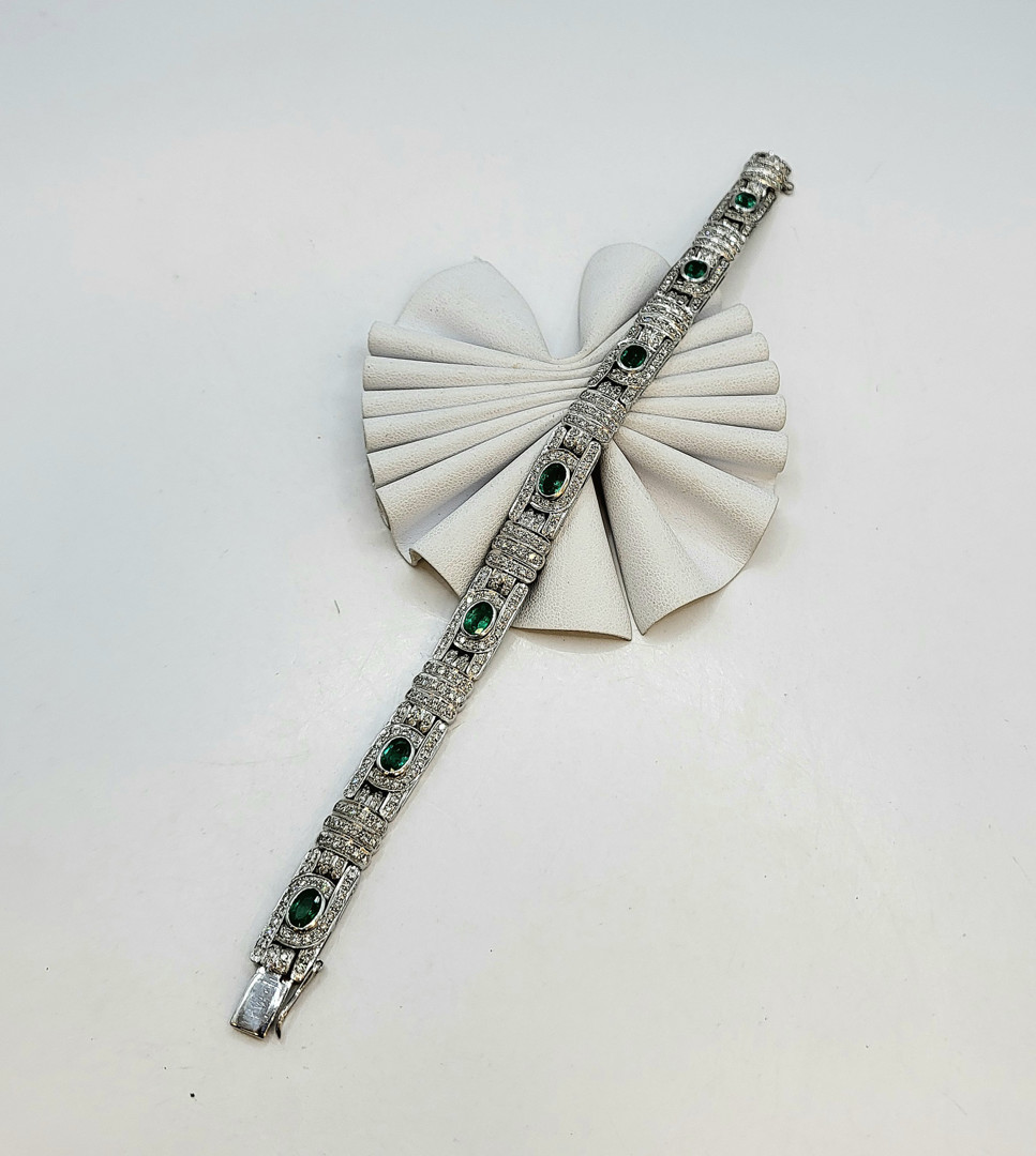 Bracciale oro diamanti pietre