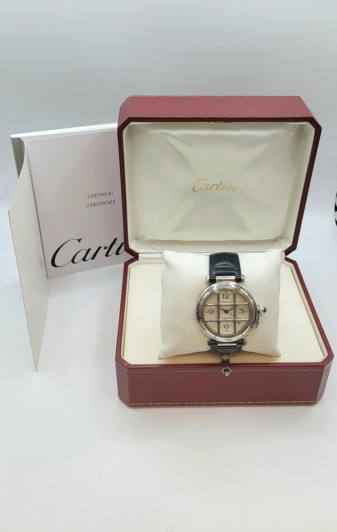 Orologio acciaio Cartier Pasha con scatola e garanzia a corredo