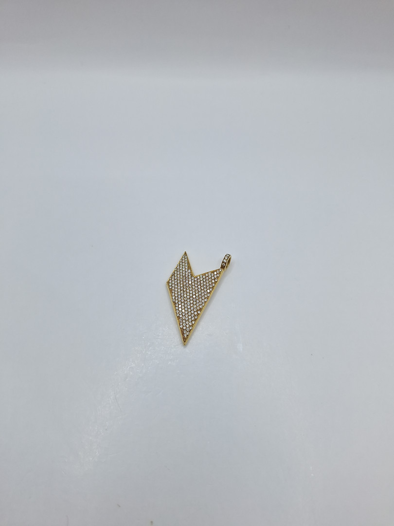 Ciondolo oro diamantini 