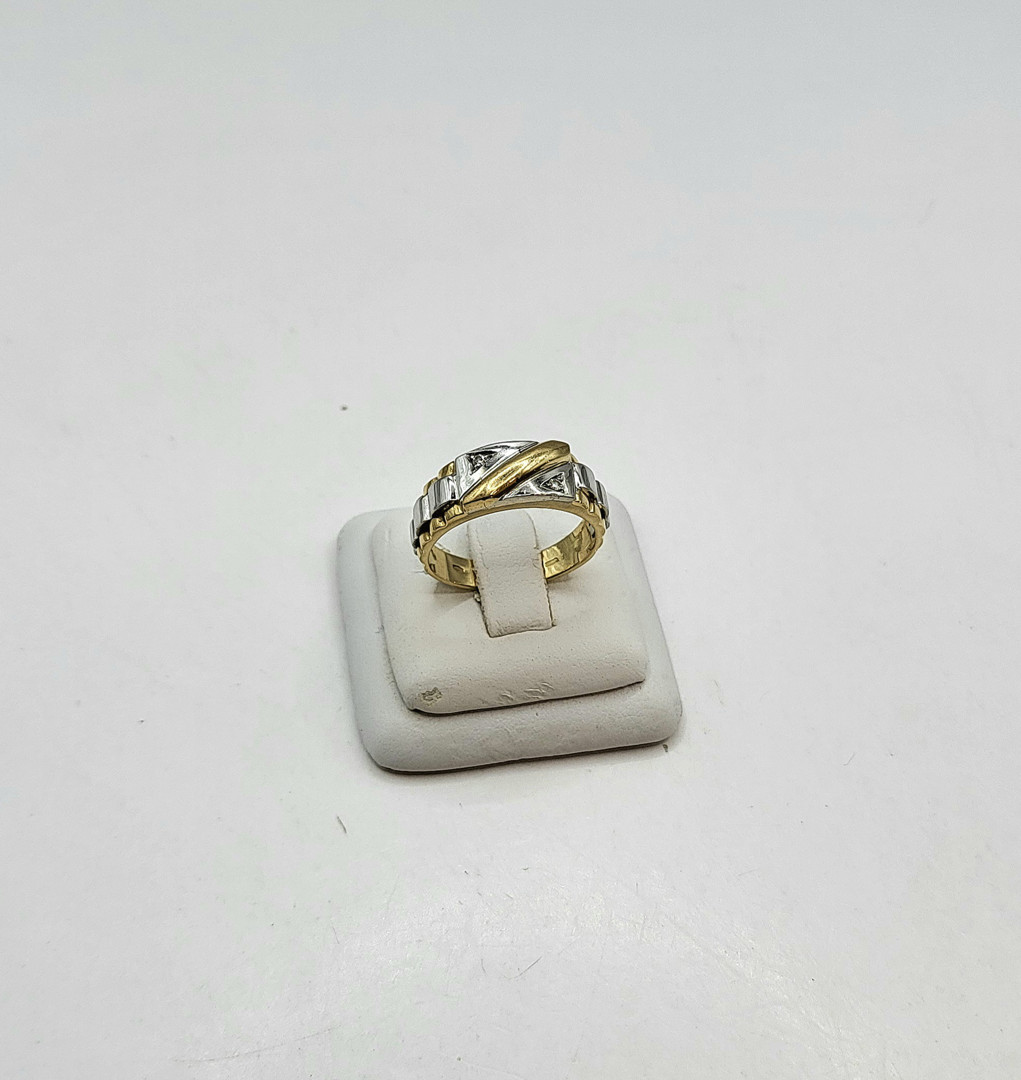 Anello oro diamanti