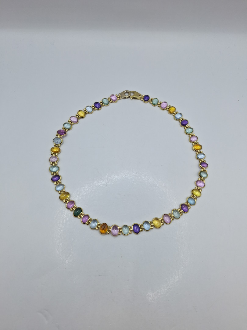 Girocollo oro pietre 