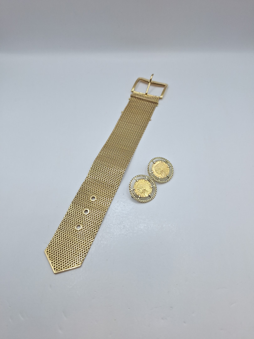 Bracciale spilla oro