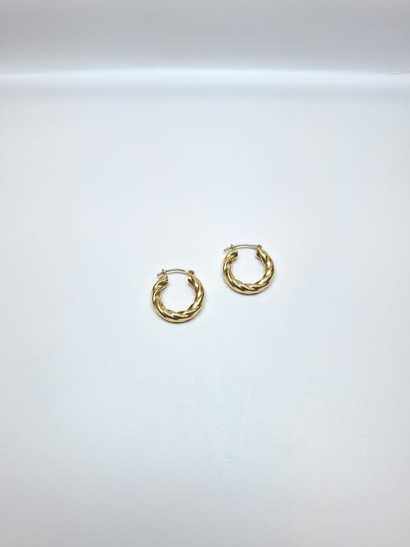 Un paio orecchini oro 