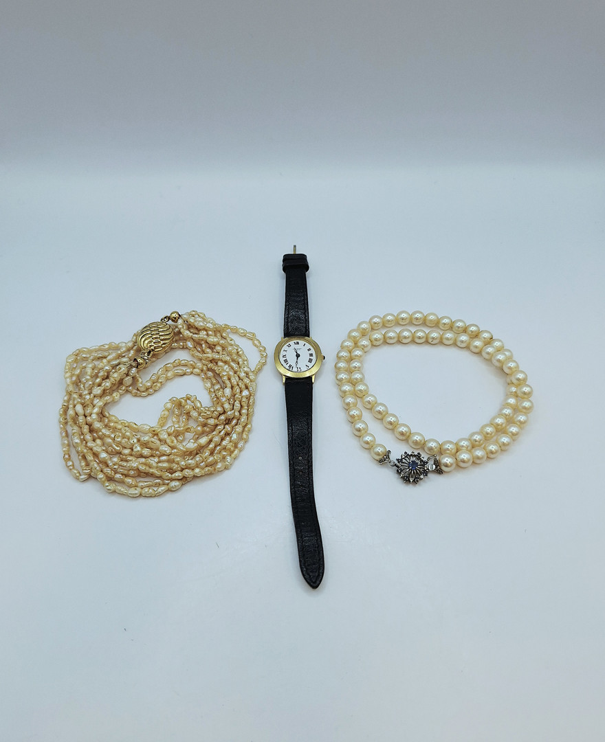 Vari oggetti oro perle 