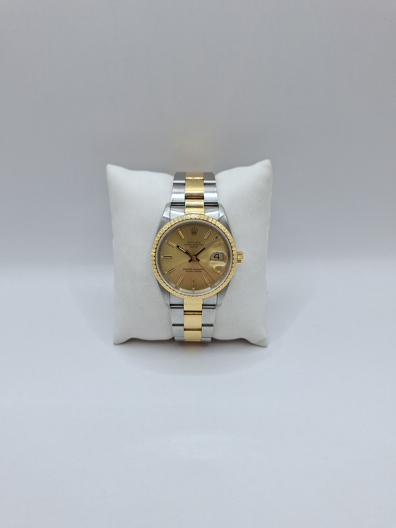 Orologio acciaio e oro Rolex Date