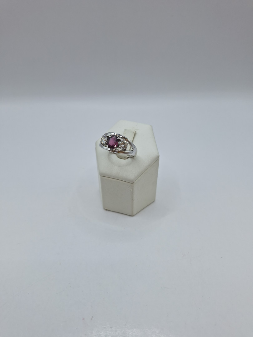 Anello oro diamanti pietra