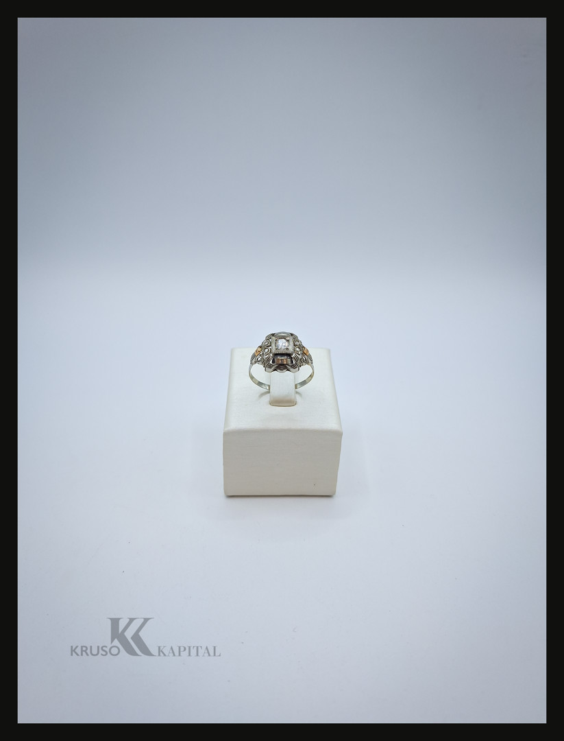 Anello oro diamanti