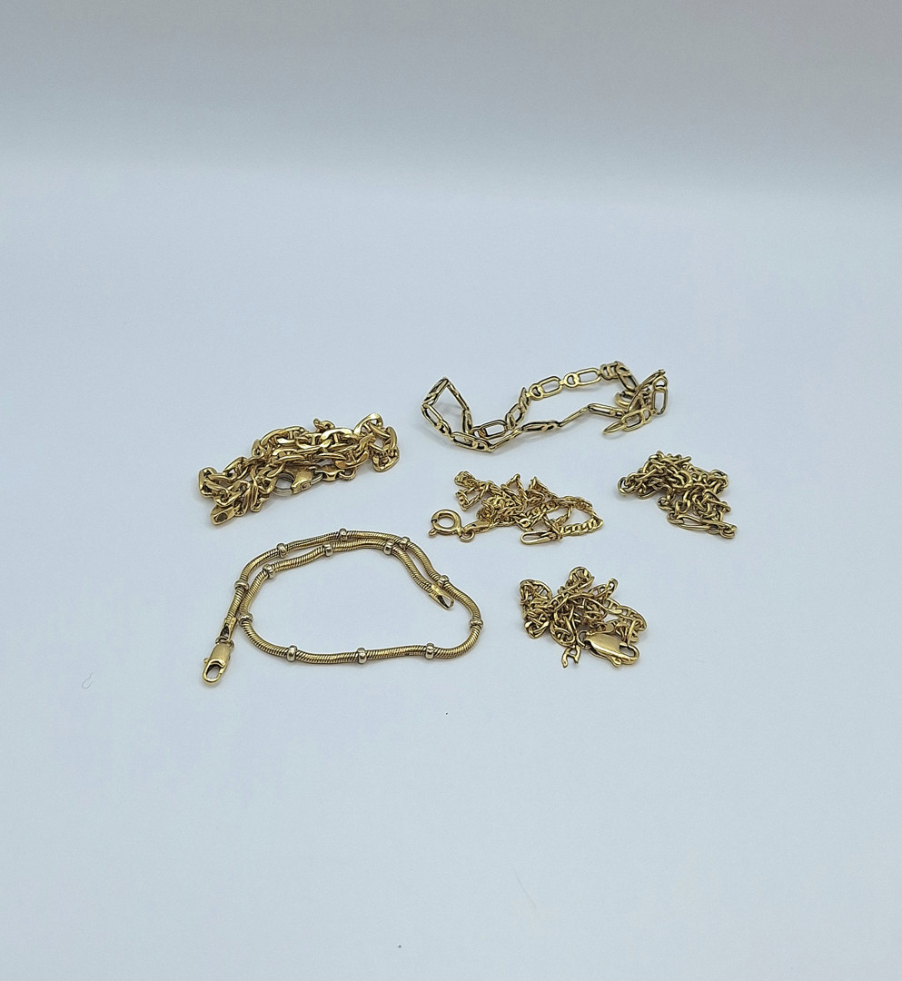 Sei bracciali oro 