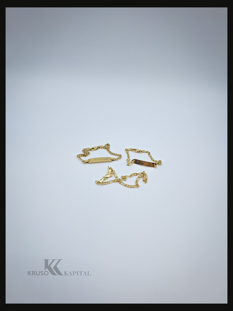 Tre bracciali oro
