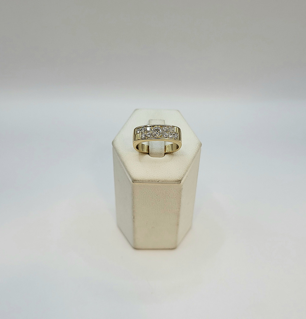 Anello oro diamanti