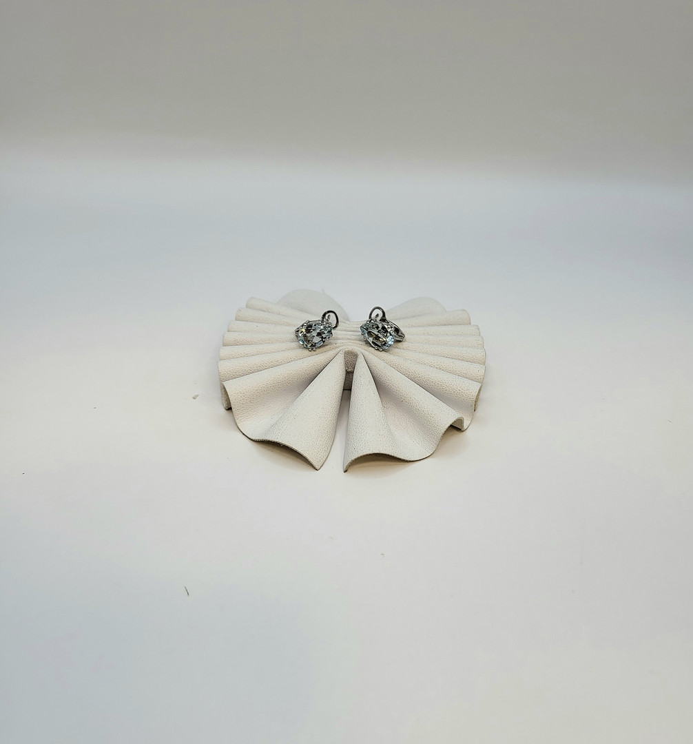 Paio orecchini oro pietre