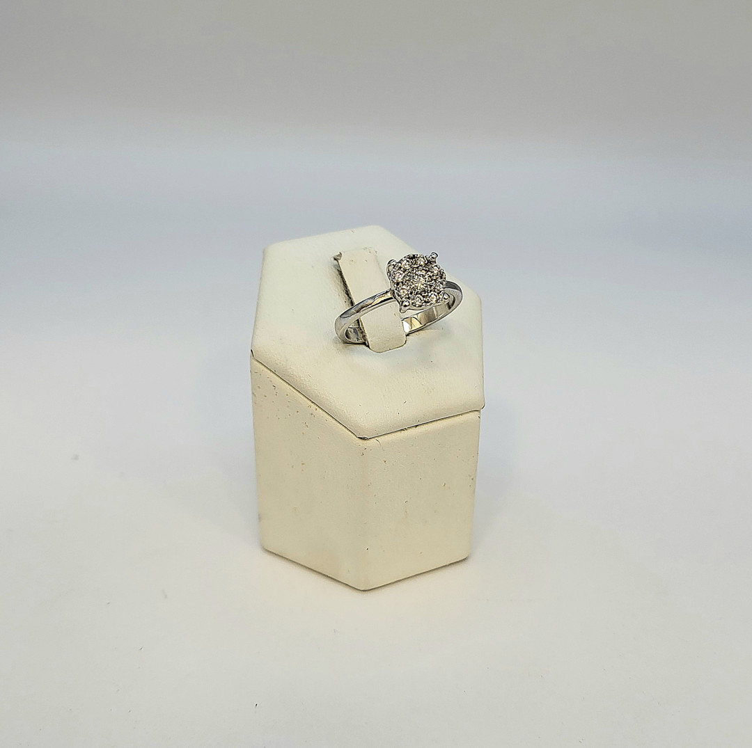 Anello oro diamantini