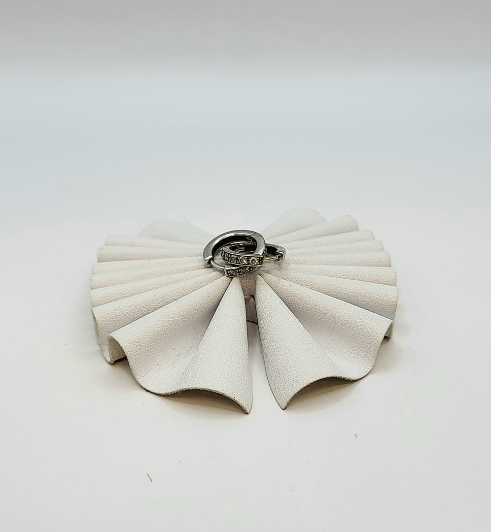 Paio orecchini oro pietre