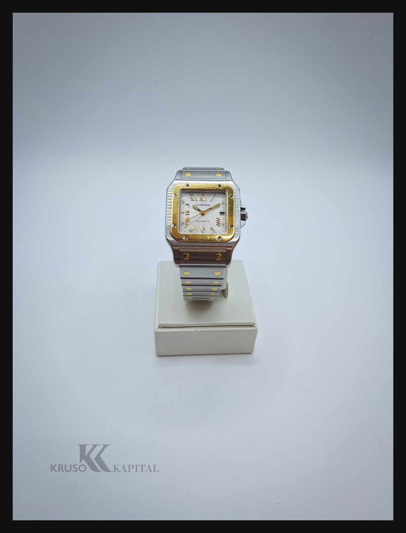 Orologio acciaio oro Cartier Santos Galbée