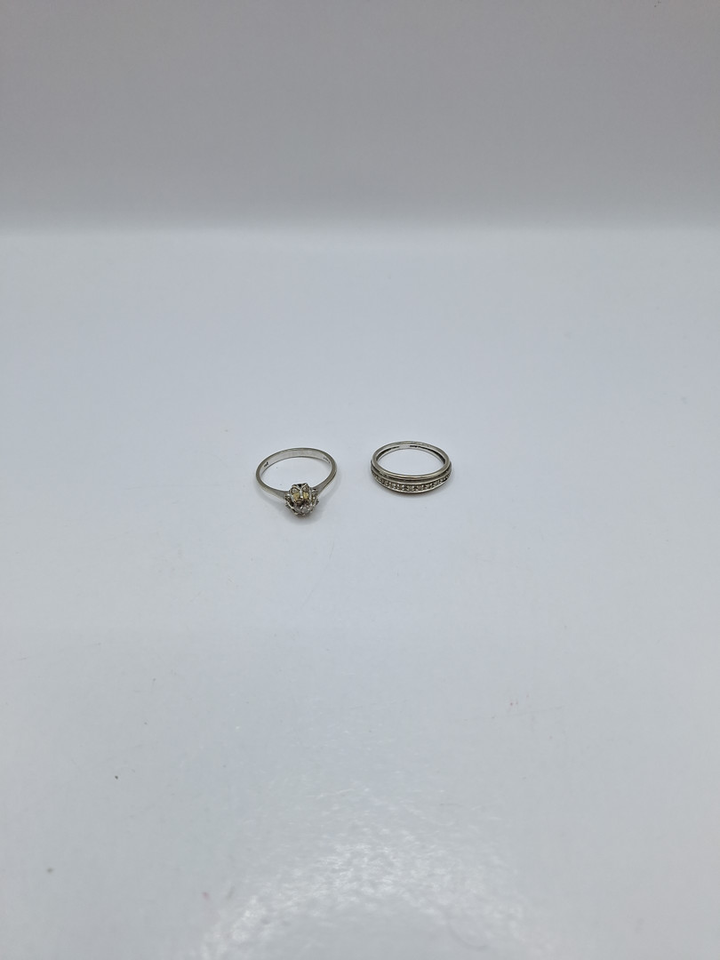 Due anelli oro diamante