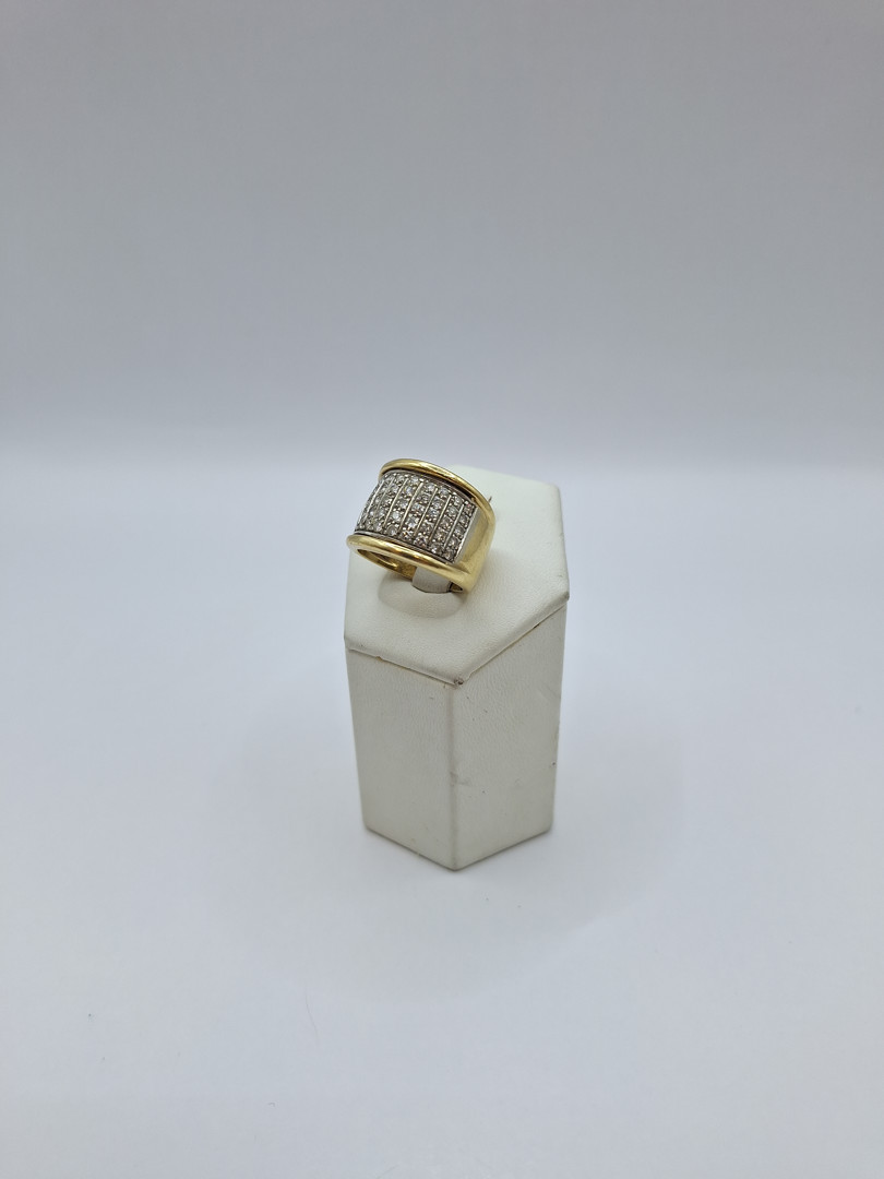Anello oro diamantini 