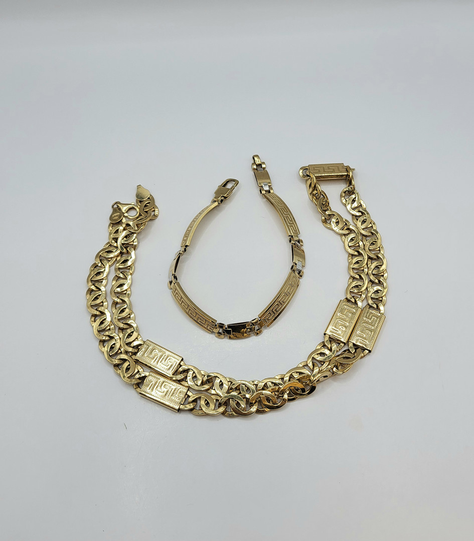 Collana e bracciale oro
