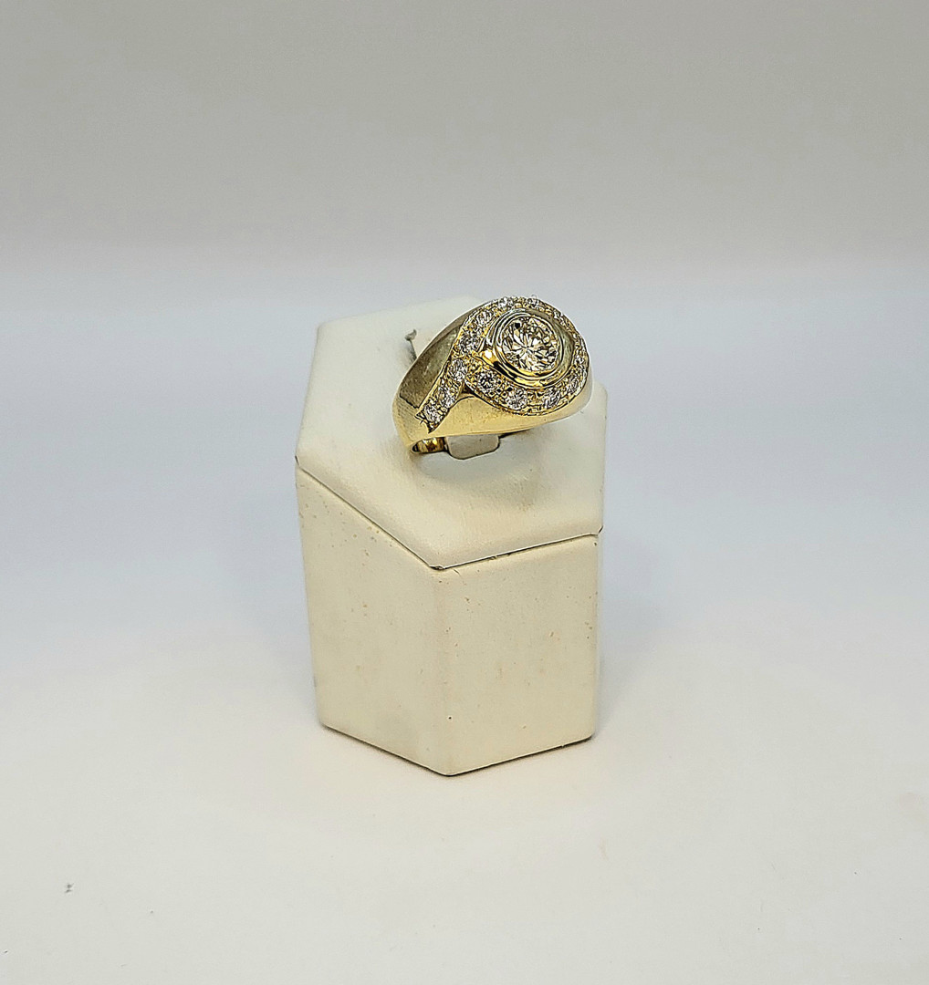 Anello oro diamanti
