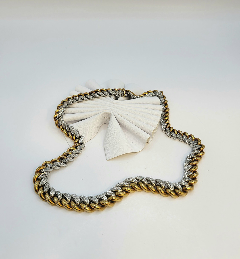 Girocollo oro diamantini