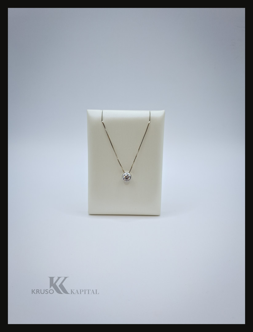 Collana punto luce oro diamante