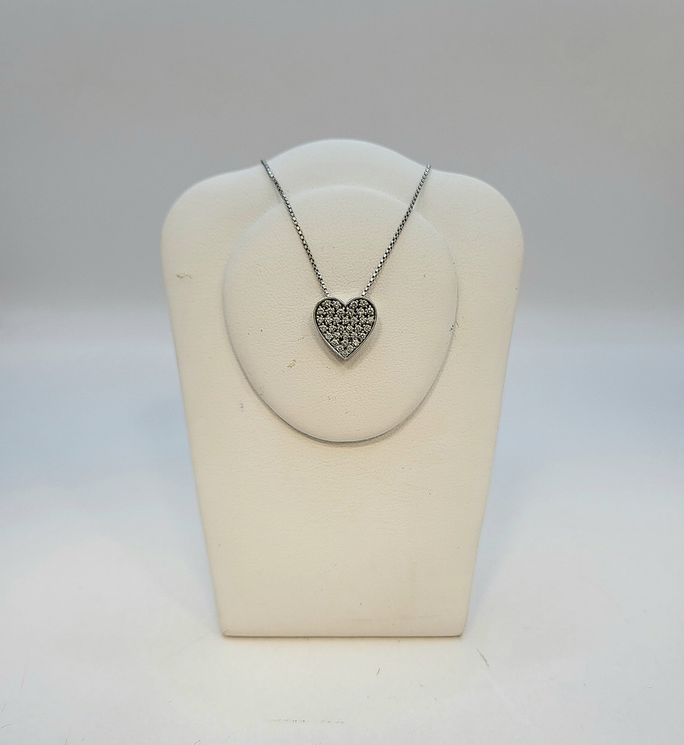 Catenina con ciondolo a firma Salvini oro diamantini