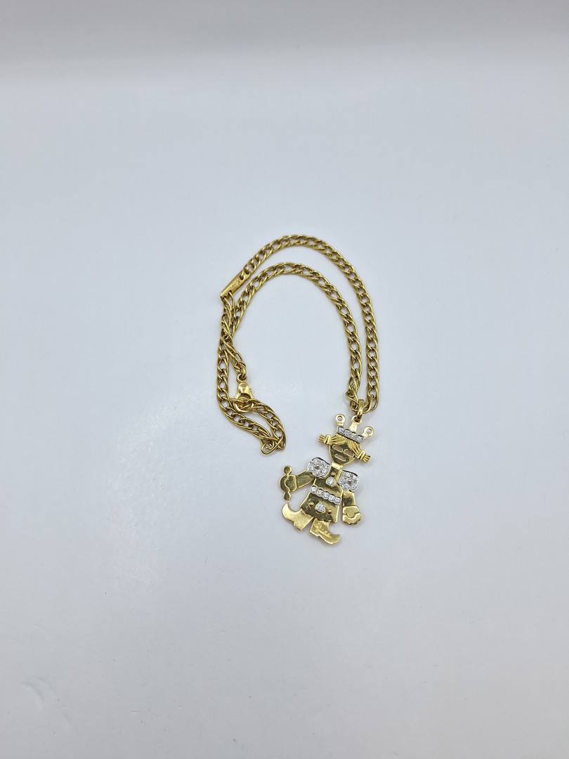 Collana e ciondolo a firma Pomellato oro diamantini 