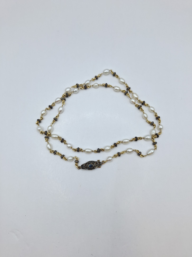 Collana oro argento perle 