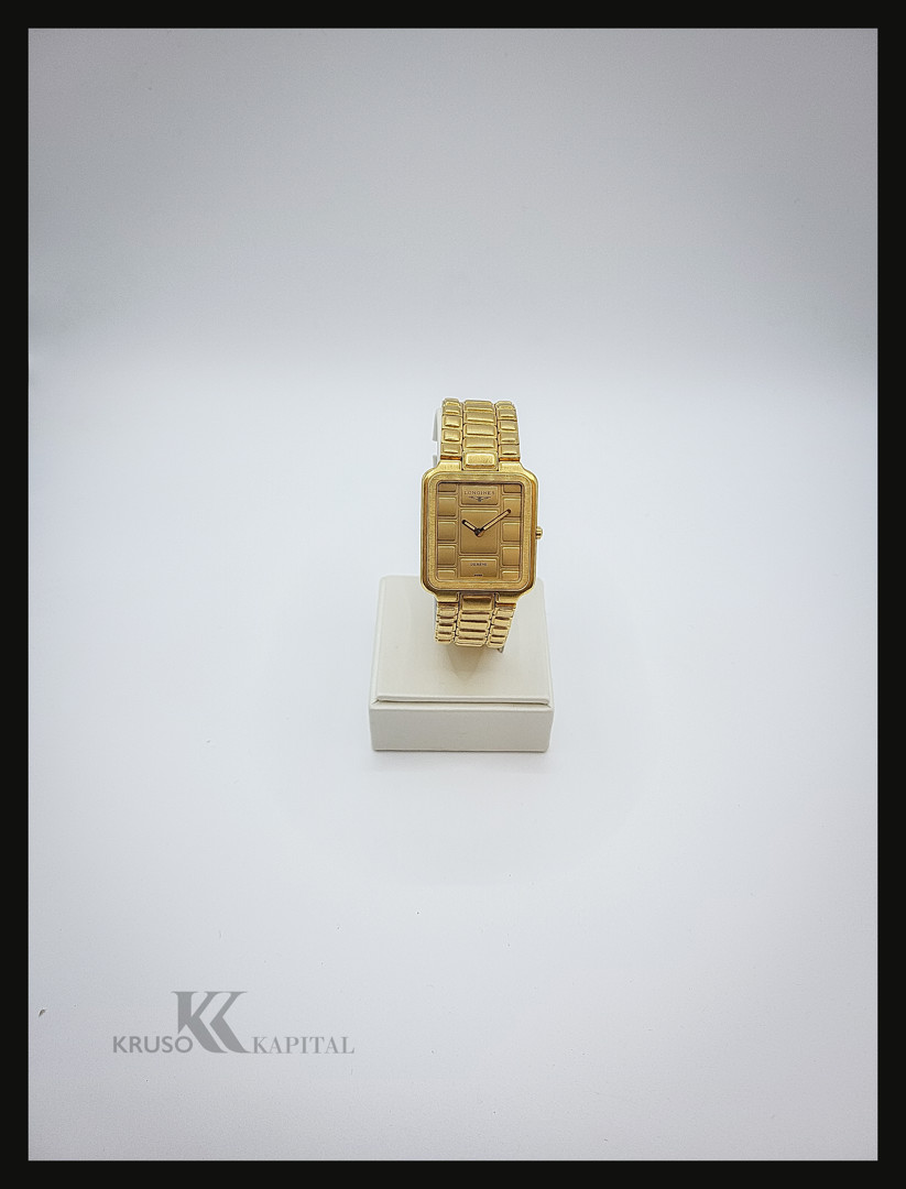 Bracciale con orologio oro longines