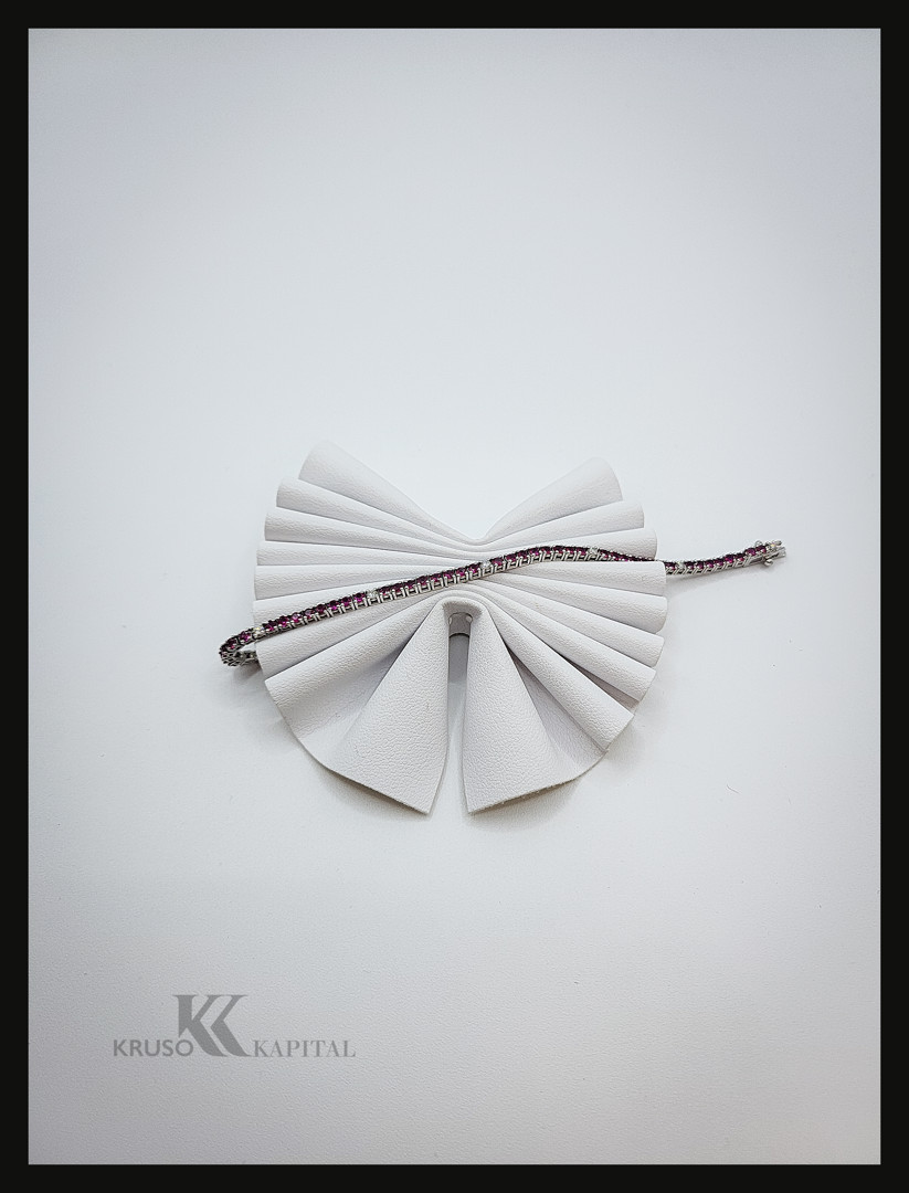 Bracciale "tennis" oro con pietre e diamantini