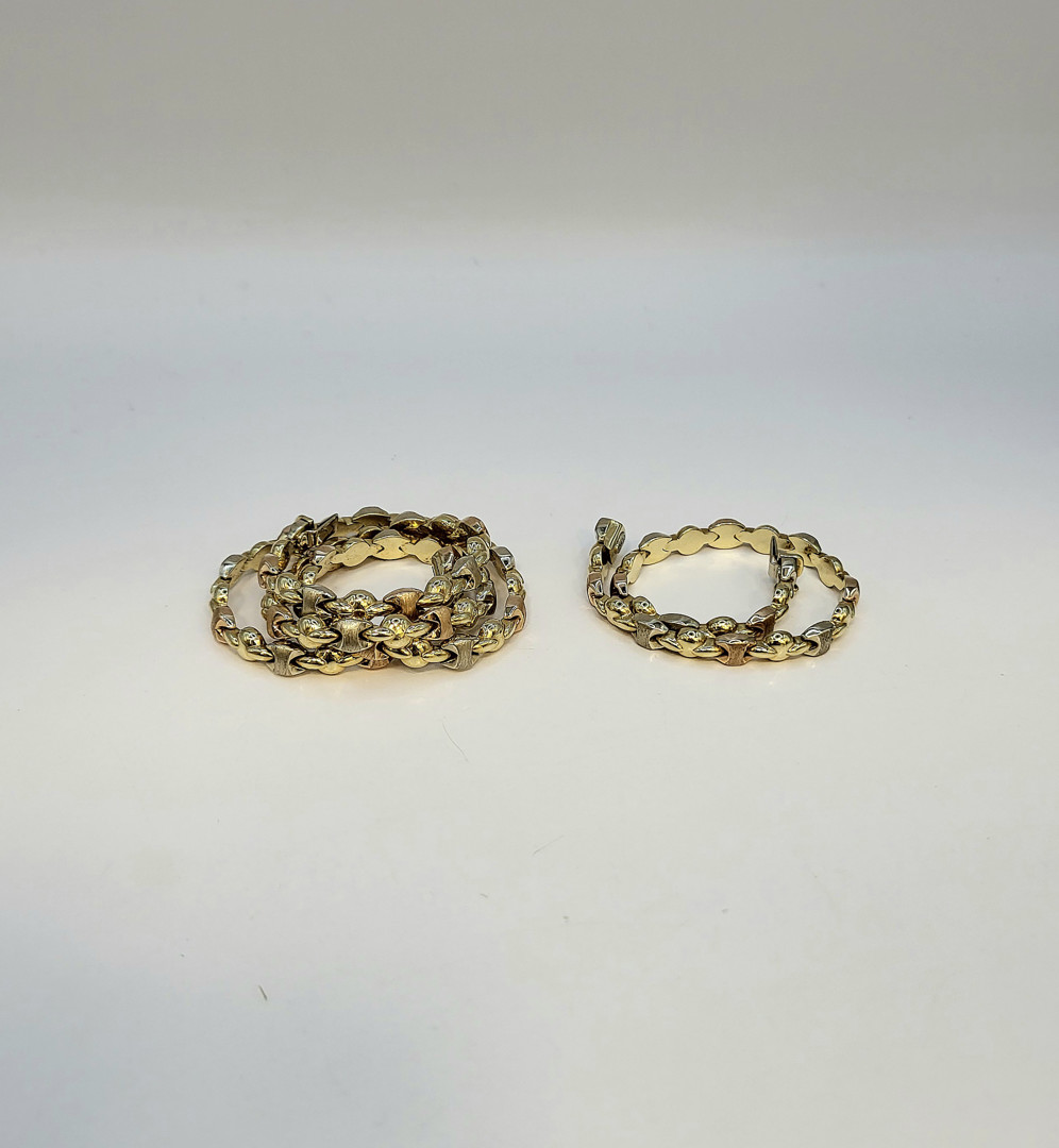 Collana e bracciale oro