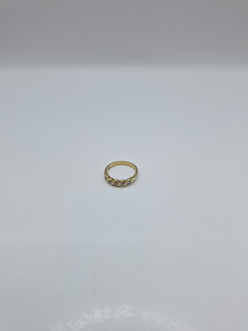 Anello oro diamantini