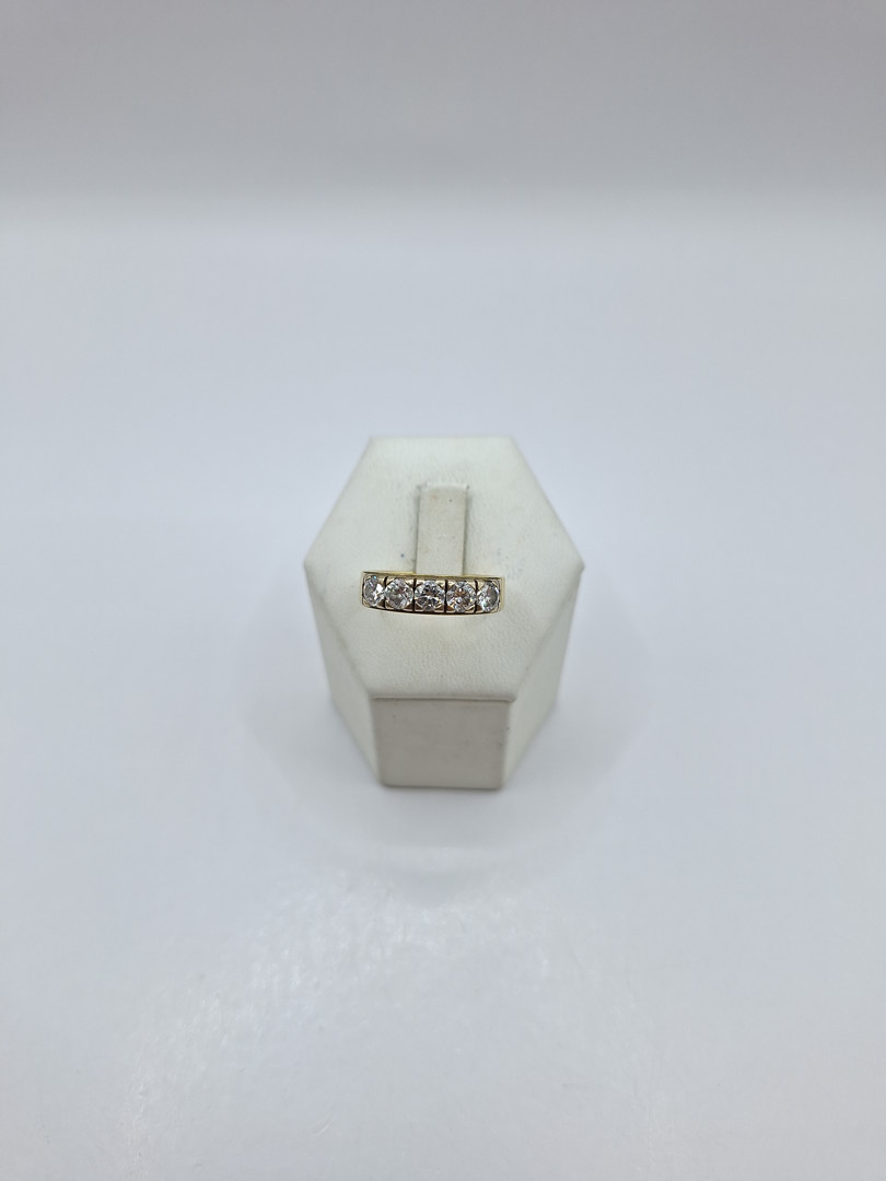 Anello oro diamanti 