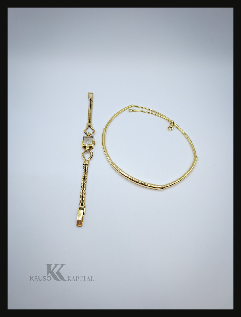 Collana e orologio oro 