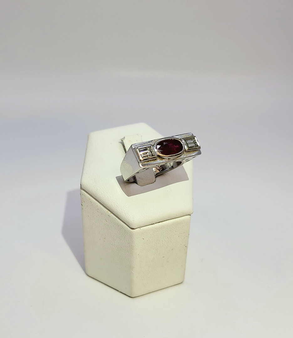 Anello oro diamanti pietra