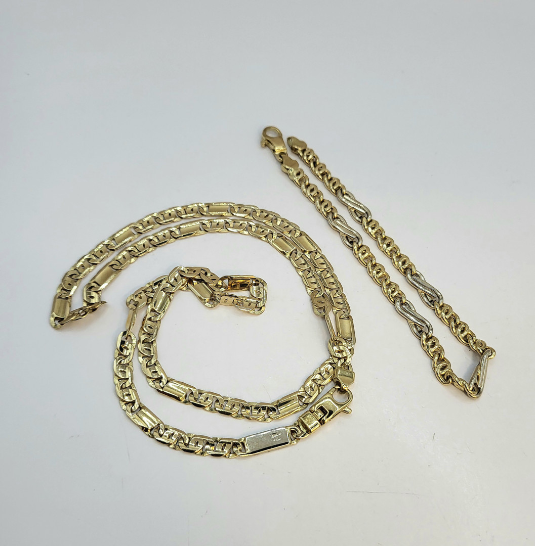 Collana e bracciale oro