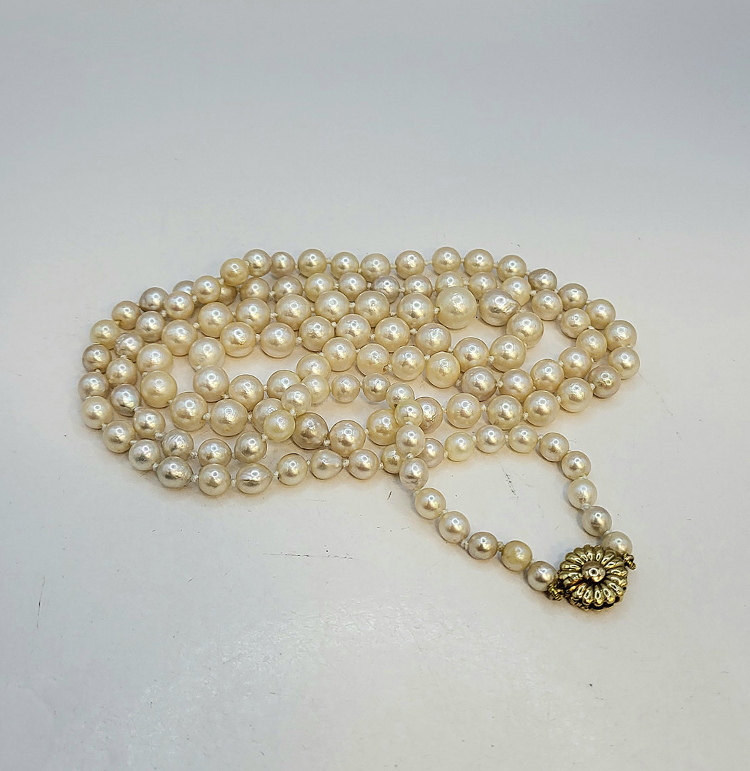 Collana perle oro